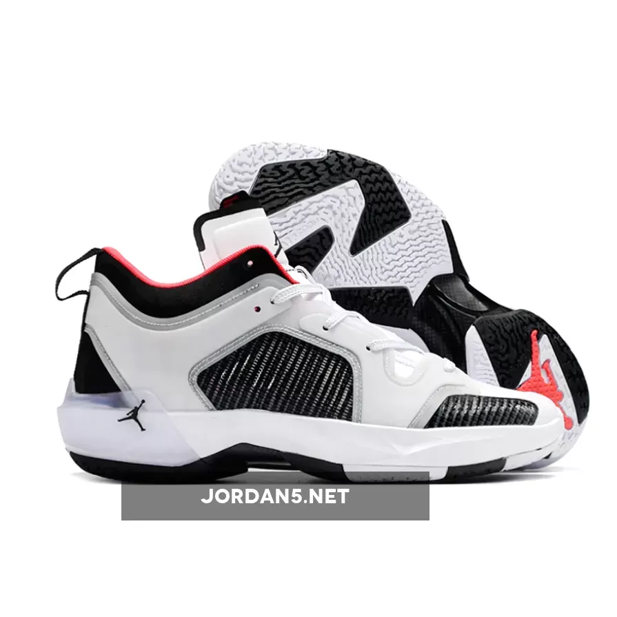 Air Jordan 37 Low White/Siren Red-Black #jordan nike com