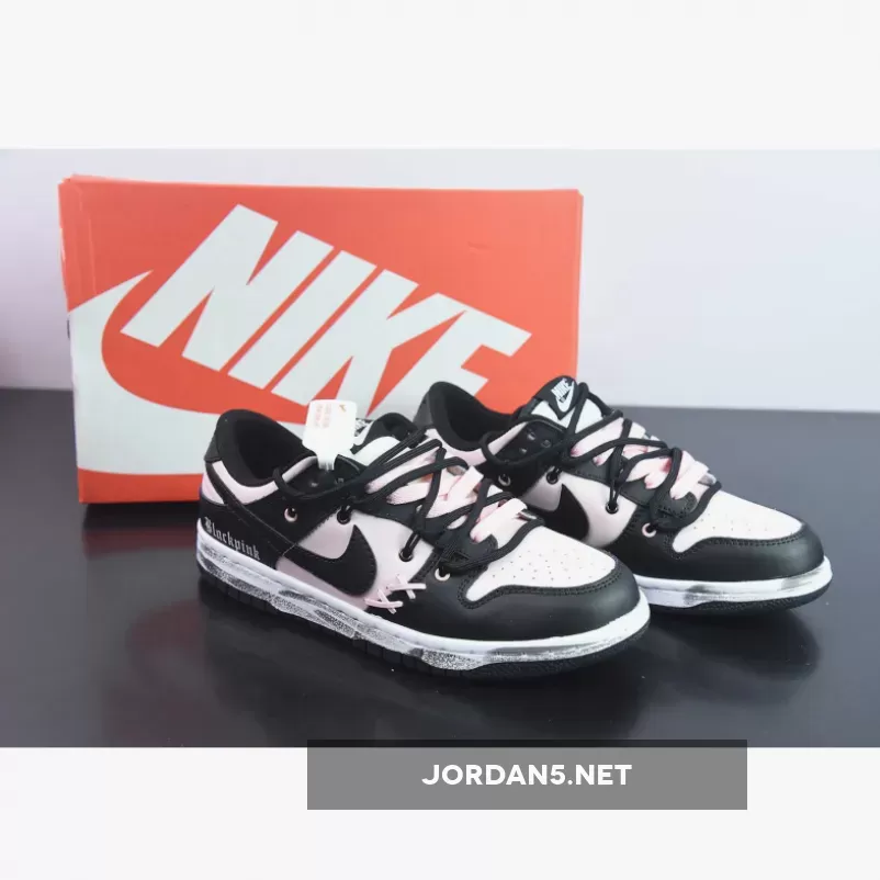 Custom Nike WMNS Dunk Low Black Pink 1685777661 Discount