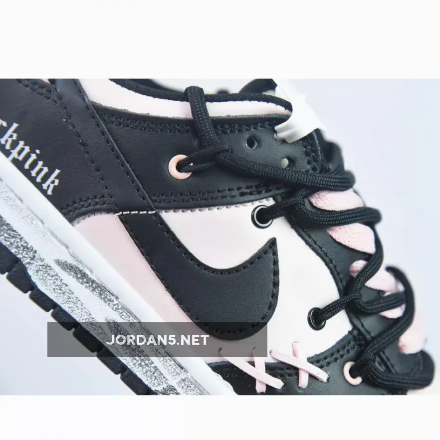 Custom Nike WMNS Dunk Low Black Pink 1685777661 Discount