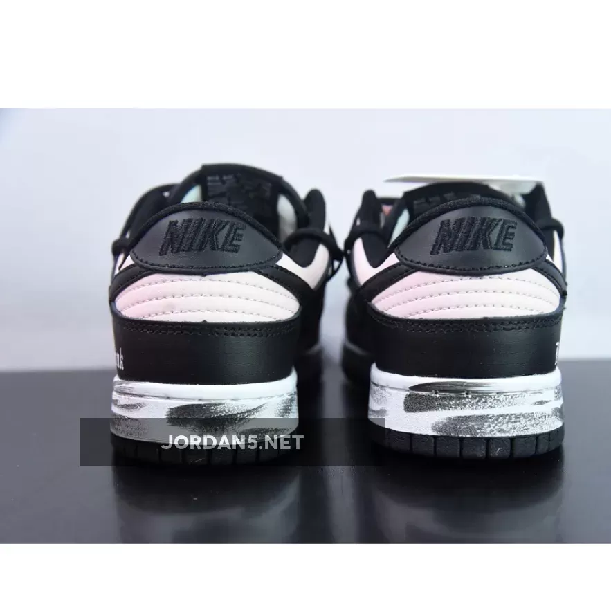 Custom Nike WMNS Dunk Low Black Pink 1685777661 Discount