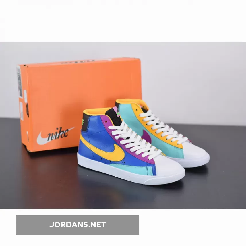 Nike Blazer Mid Battle Blue/Aurora-Vivid | AURORA PURPLE