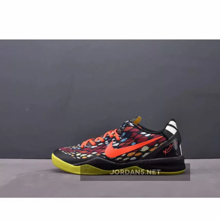 Nike Kobe 8 System GC ‘Christmas’ Black/Bright Crimson-Fiberglass-Vivid Sulphur / 8 Gc 555286-060