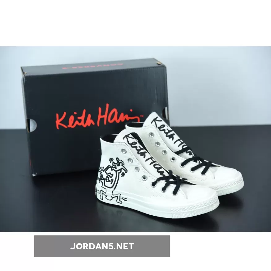 Keith Haring X Chuck 70 High Keith Haring x Converse Chuck 70 Hi Egret Black 171858C