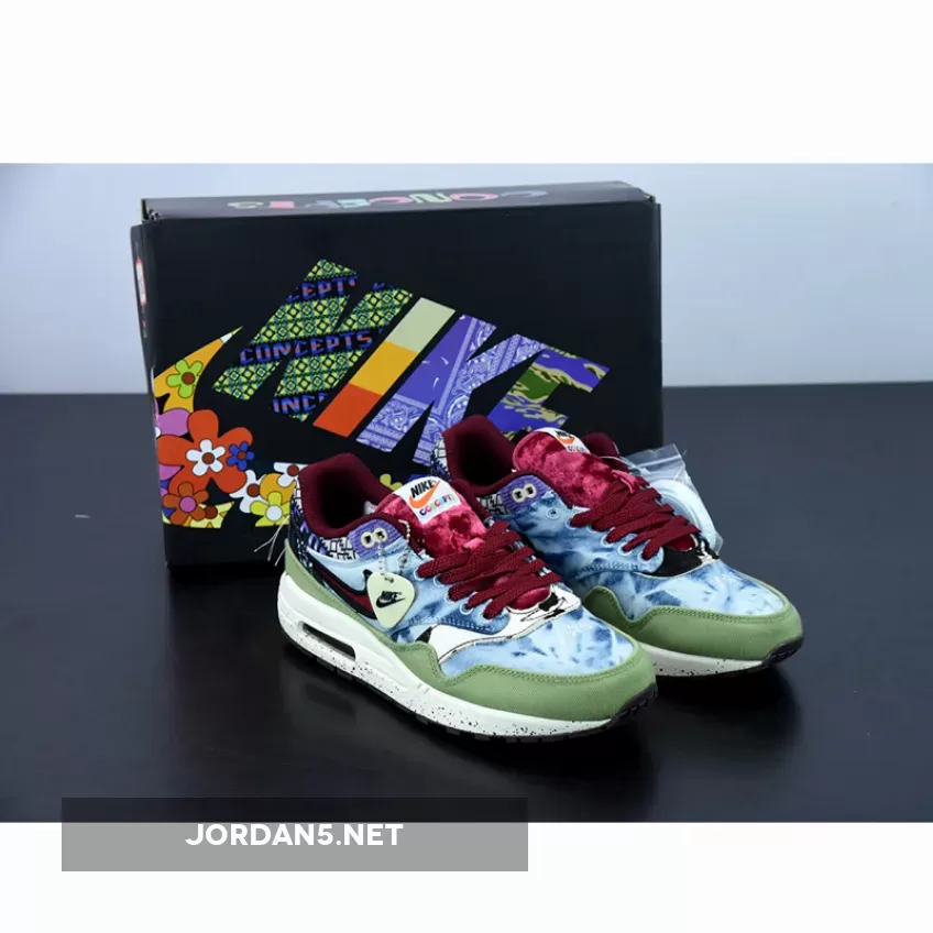Concepts x Nike Air Max 1 'Friday' Oil Green/Multi-Color-Sail DN1803-300 - Concepts Air Max Pack