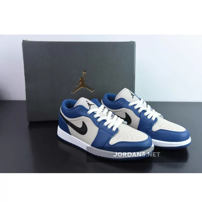 Air Jordan 1 Low 'Georgetown' French Blue/Black-College Grey-Sail nike georgetown sneakers