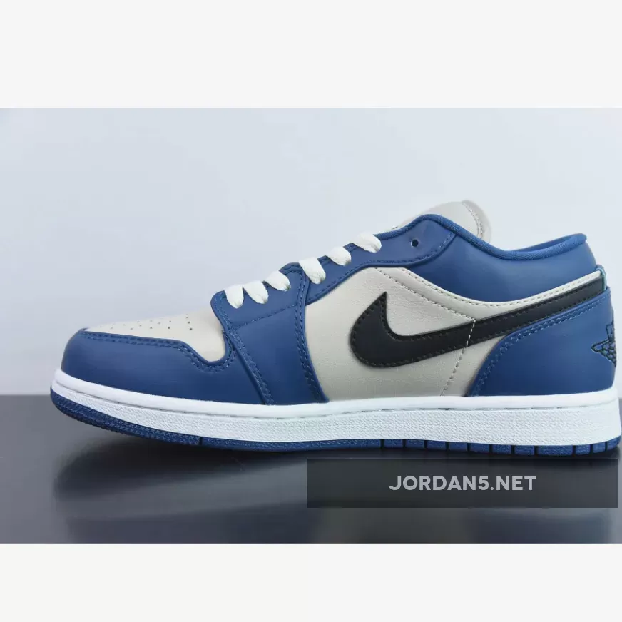 Air Jordan 1 Low 'Georgetown' French Blue/Black-College Grey-Sail nike georgetown sneakers