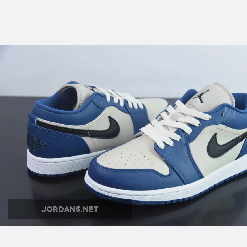 Air Jordan 1 Low 'Georgetown' French Blue/Black-College Grey-Sail nike georgetown sneakers