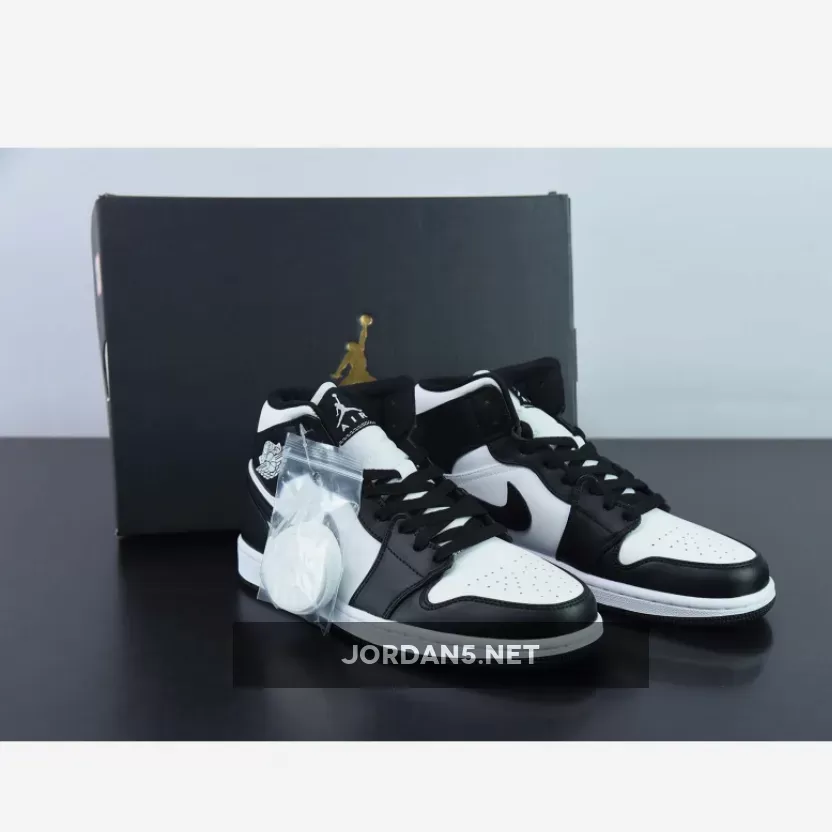 Air Jordan 1 Mid 'Panda' White/Black-White / jordan 1 mid panda