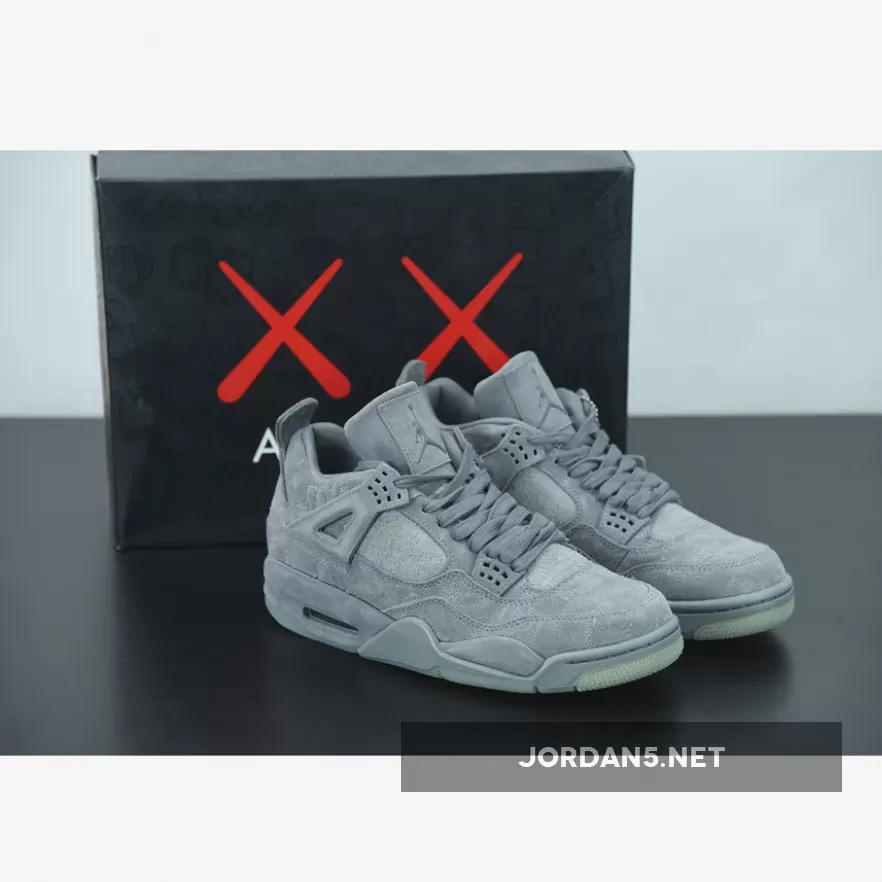 KAWS x Air Jordan 4 Cool Grey/White 930155-003 #air jordan 4 retro kaws