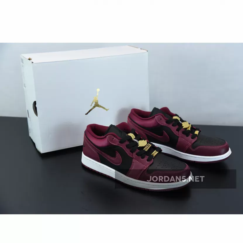 Air Jordan 1 Low Dark Beetroot Maroon Black DB6491-600 - aj 1 beetroot