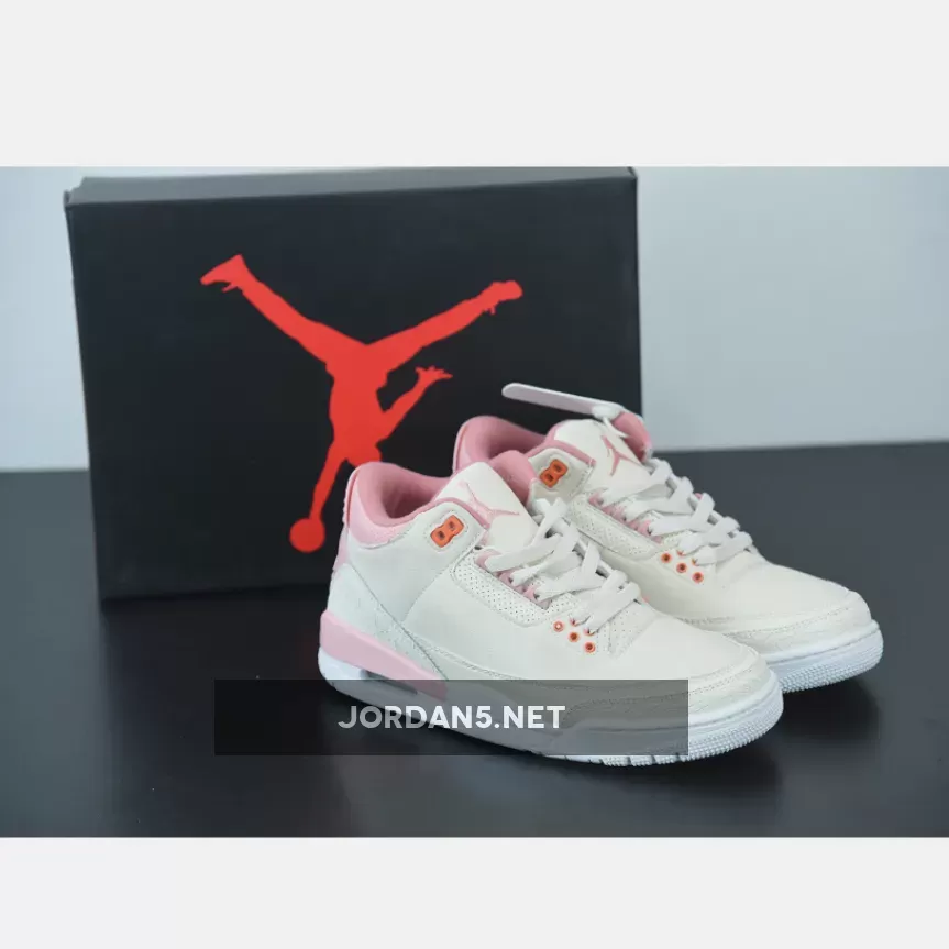 Wmns Air Jordan 3 Retro 'Sail Rust Pink' AJ3 White/Crimson light pink jordan 3