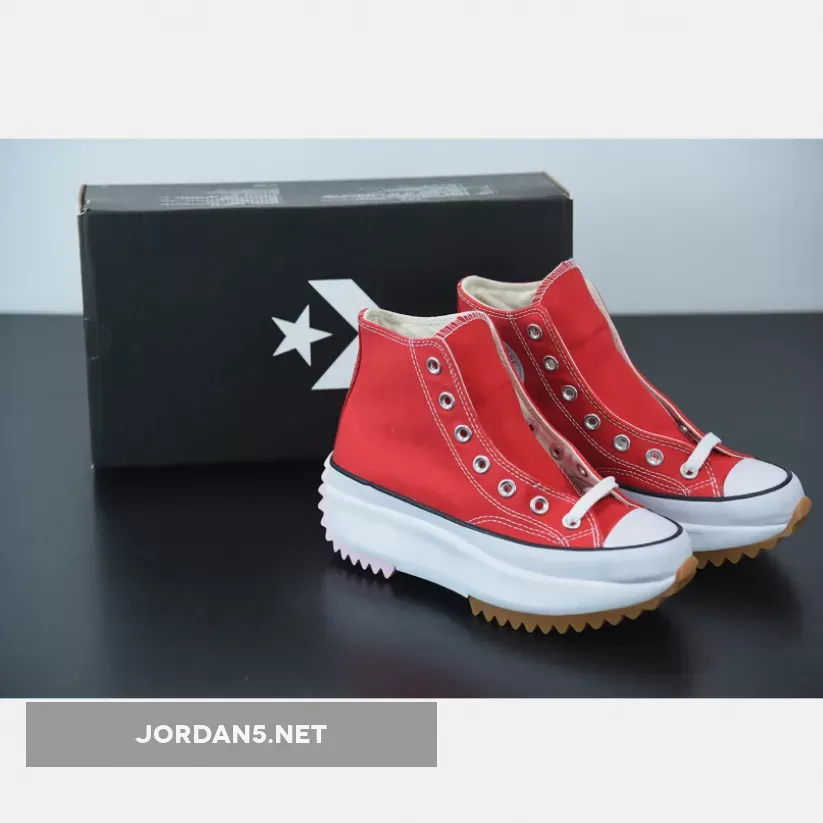 Pink Run Star Motion Converse Run Star Hike Hi University Red Peony Pink