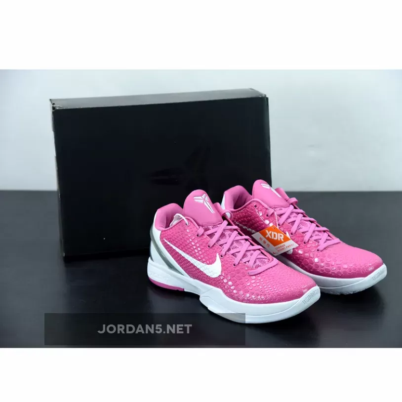Think Pink Kobe 5 / Nike Kobe 6 Protro 'Think Pink' Pinkfire/Metallic Silver-White