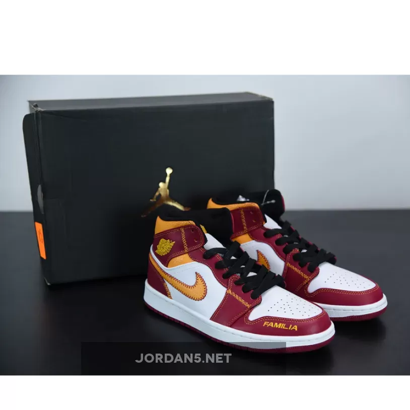 Air Jordan 1 Mid 'Familia' Dc0350 100 AJ1 Lucky purple/Orange-Sail jordan 1 dia de muertos
