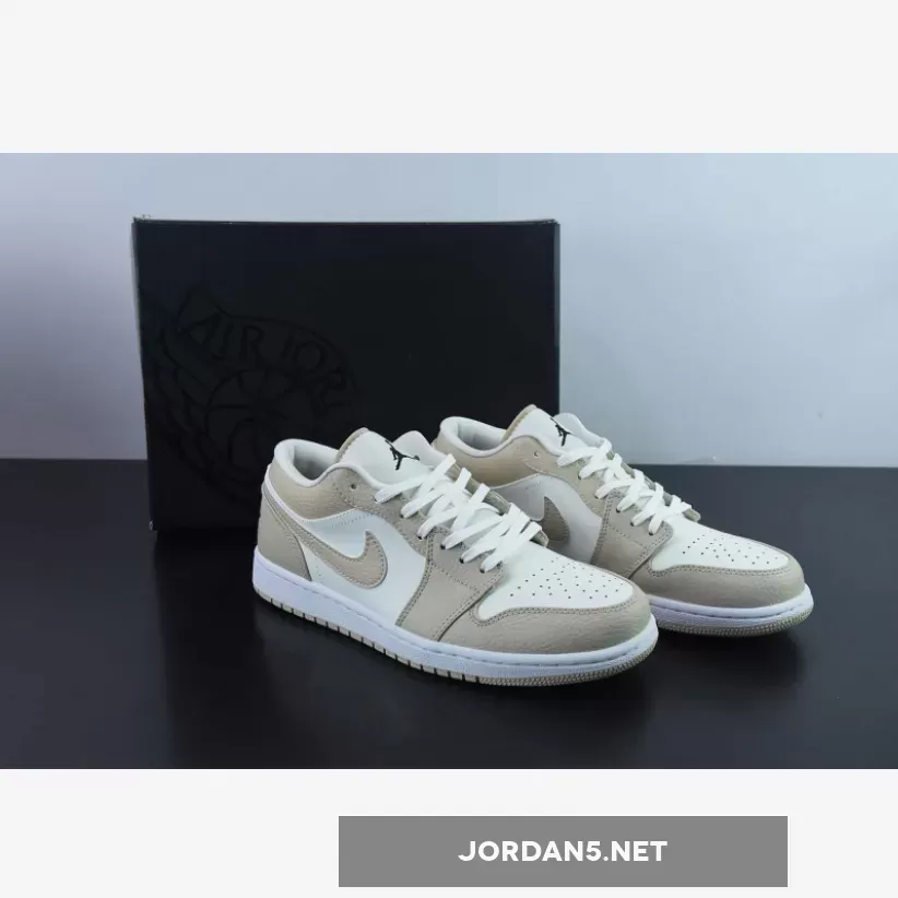 Air Jordan 1 Low SE 'Tumbled Tan Leather' FB7168-121 #tan jordan 1 low