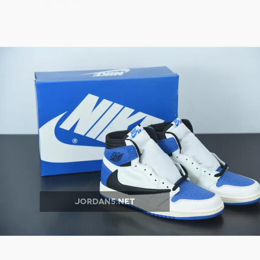 Travis Scott x Fragment x Air Jordan 1 High OG SP Military Blue - raffles for travis scott jordan 1 low