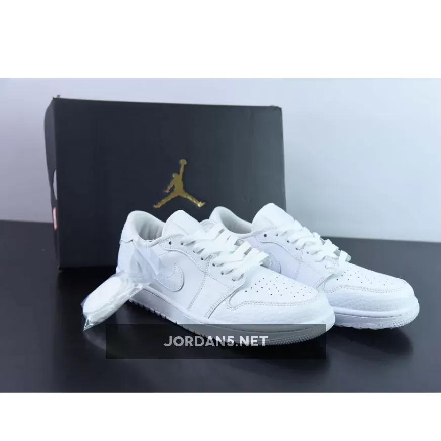 Air Jordan 1 Low Golf 'Croc' White DD9315-110 / jordan golf croc