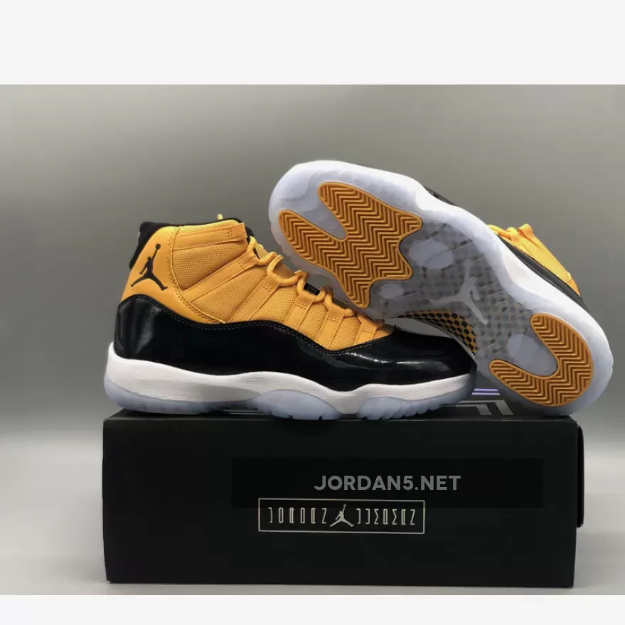 Air Jordan 11 Black Yellow #air jordan yellow and black