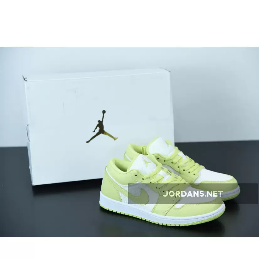 Air Jordan 1 Low Summit White/Limelight #limelight jordan 1 lows