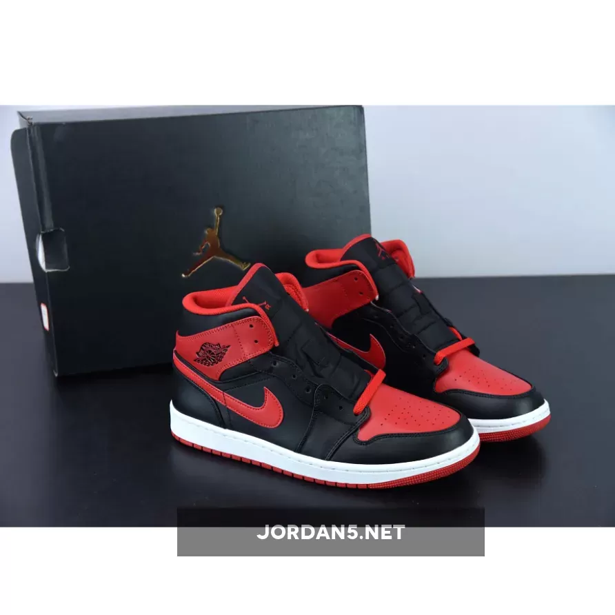 Air Jordan 1 Mid Alternate Bred #air jordan 1 alternate bred toe