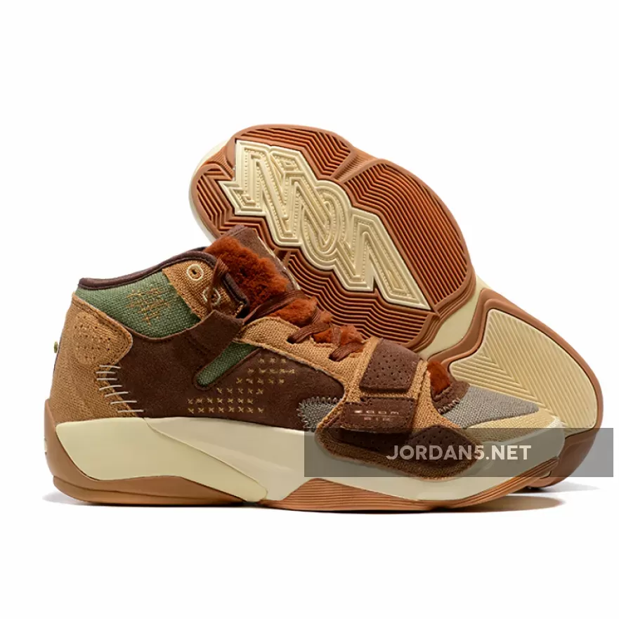 Jordan Zion 2 'Voodoo' Flax/Muslin/Sesame-Fauna Brown nike zion 2 voodoo