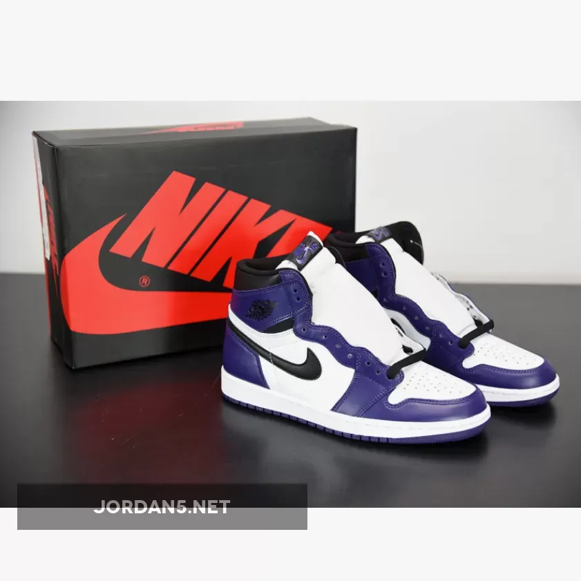 Air Jordan 1 Retro High Og Court Purple 2.0 AJ1 / air jordan 1 white and purple