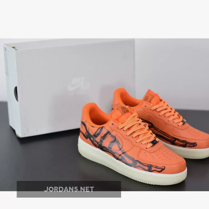 Nike Air Force 1 Skeleton 'Brilliant Orange' / orange skeleton