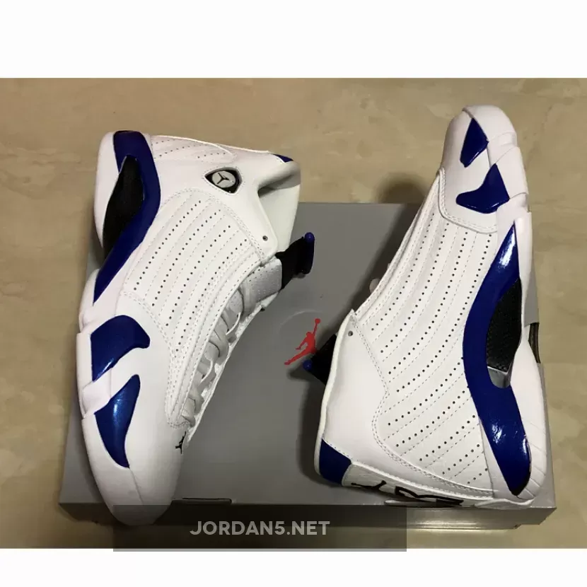 Air Jordan 14 Retro 'Hyper Royal' 487471-104 #retro 14 royal blue
