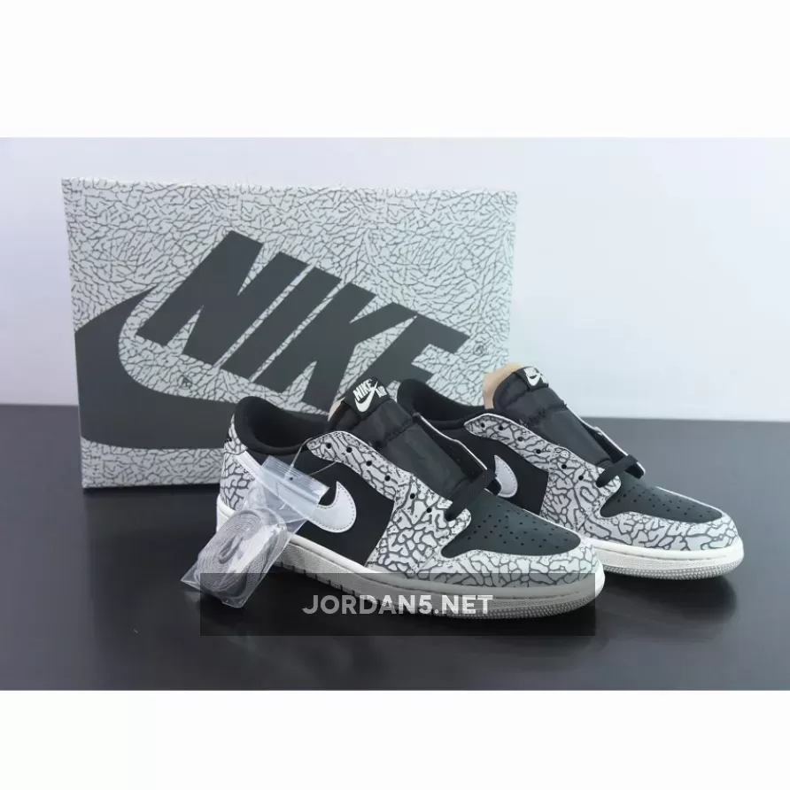 Hot Air Jordan 1 Low OG 'Black Cement' CZ0790-001 / jordan 1 cement low