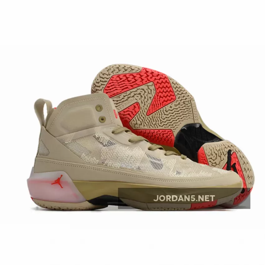 Air Jordan 37 PRM Rattan/Limestone/Black-Siren Red FD6721-200 Restock