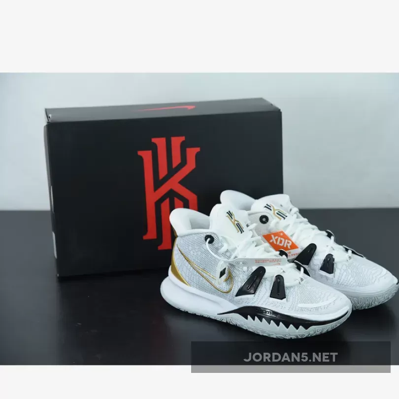 Nike Kyrie 7 Black And White - Nike Kyrie 7 'NBA Finals' White/Gold-Black CQ9326-101
