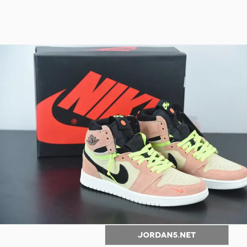 Air Jordan 1 High Switch Peach Neon CW6576-800 - jordan light up shoes