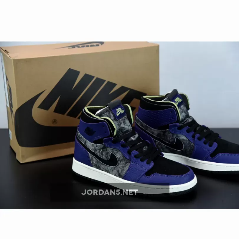 Air Jordan 1 Zoom Comfort 'Bayou Boys' New Orchid/Lime Blast-Black #lime jordan 1