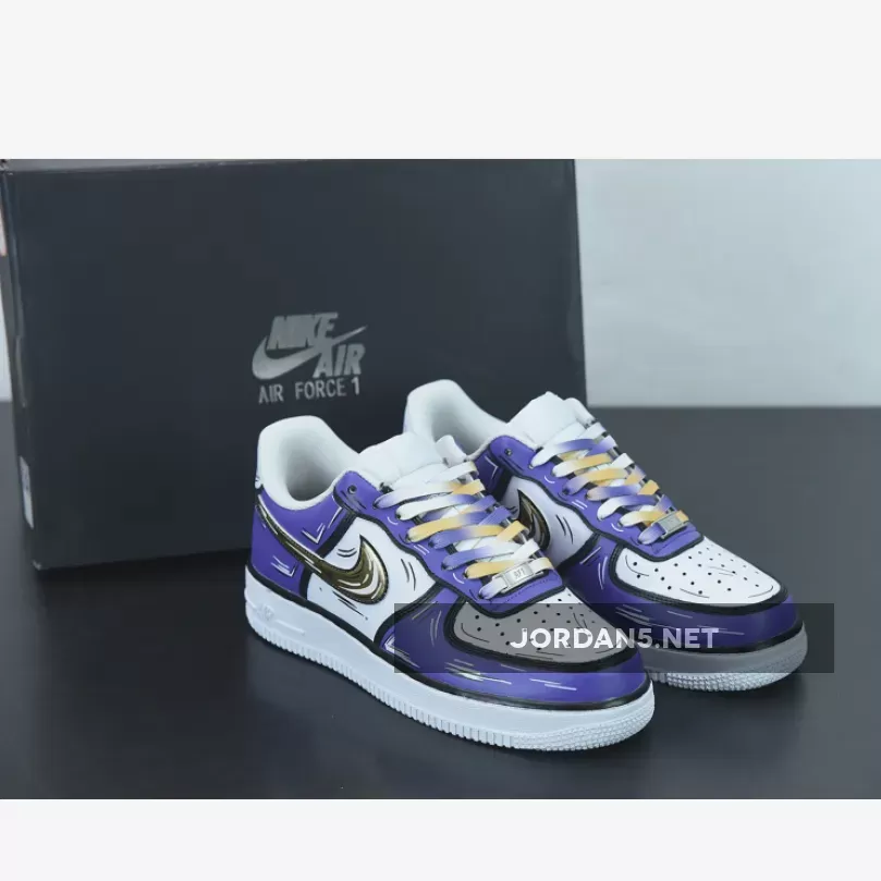 Nike Air Force 1 Low "Lakers" Purple White