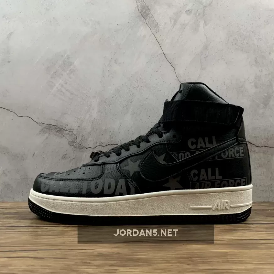 Nike Air Force 1 High "Hotline" Black/Sail-Vast Grey