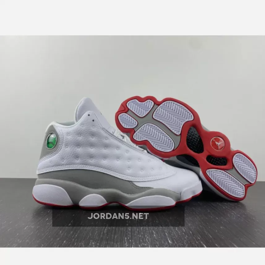 Air Jordan 13 White/True Red-Wolf Grey 414571-160 cool grey 13 jordan