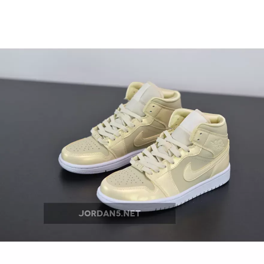 Nike Air Jordan 1 Mid SE Lemon Yellow WMNS CK6587-200 #air jordan 1 mid lemon yellow