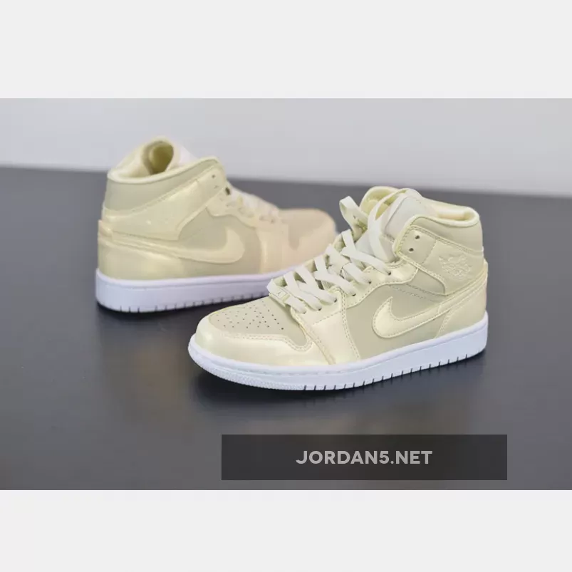 Nike Air Jordan 1 Mid SE Lemon Yellow WMNS CK6587-200 #air jordan 1 mid lemon yellow