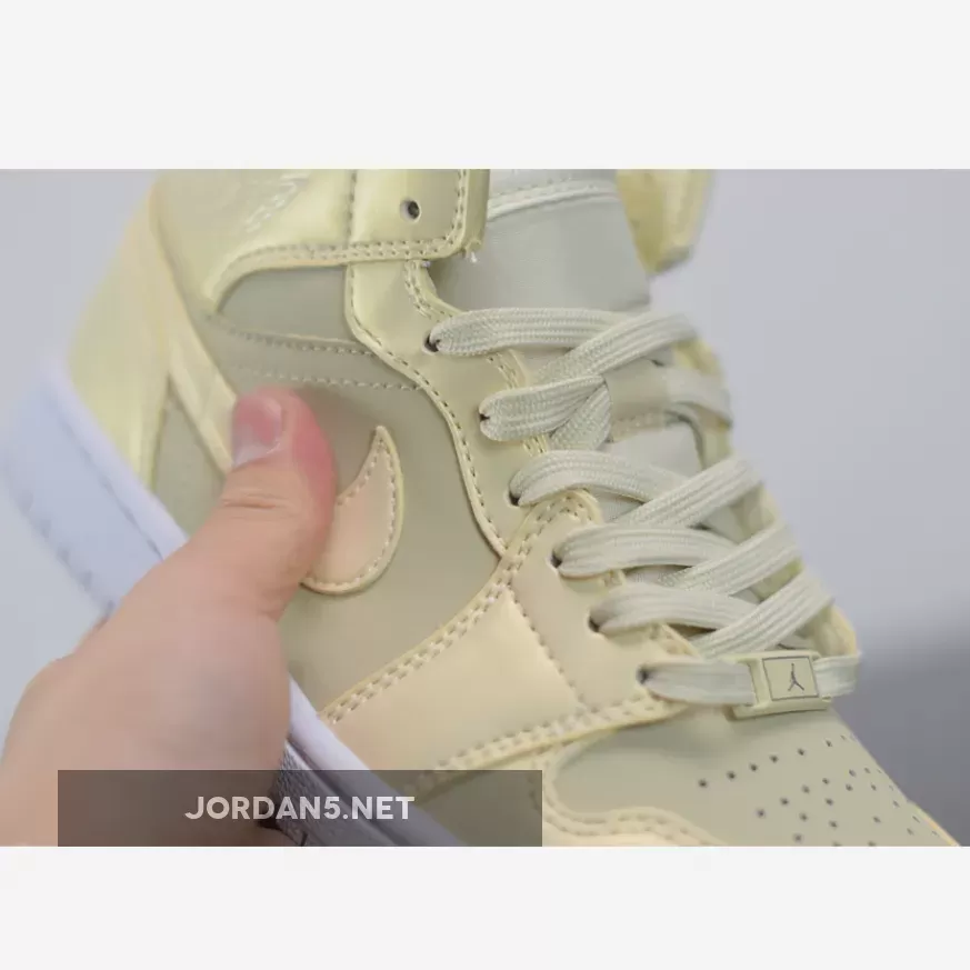 Nike Air Jordan 1 Mid SE Lemon Yellow WMNS CK6587-200 #air jordan 1 mid lemon yellow