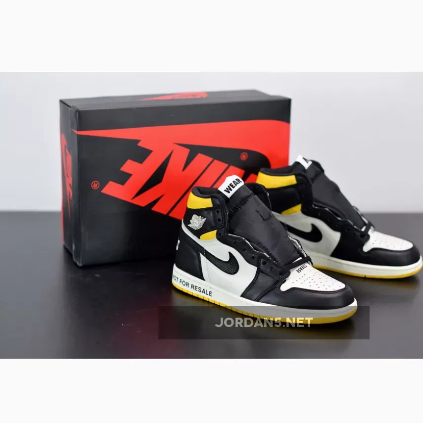 Air Jordan 1 Retro High OG NRG 'Not For Resale' 861428-107 #not for resale jordan 1 yellow
