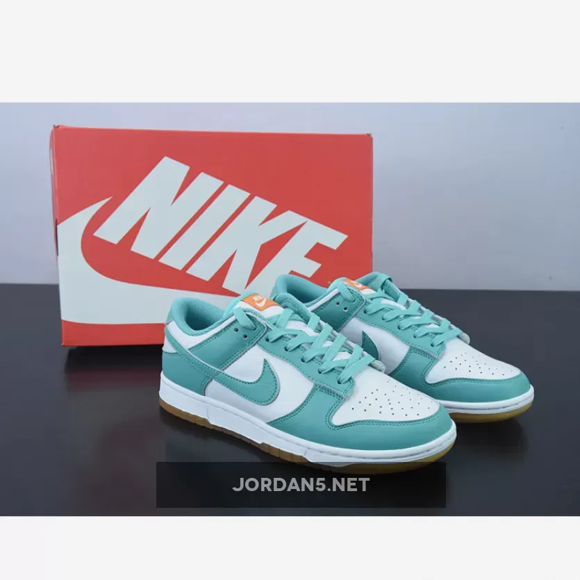 Nike Dunk Low White Turquoise Dunks Teal DV2190-100