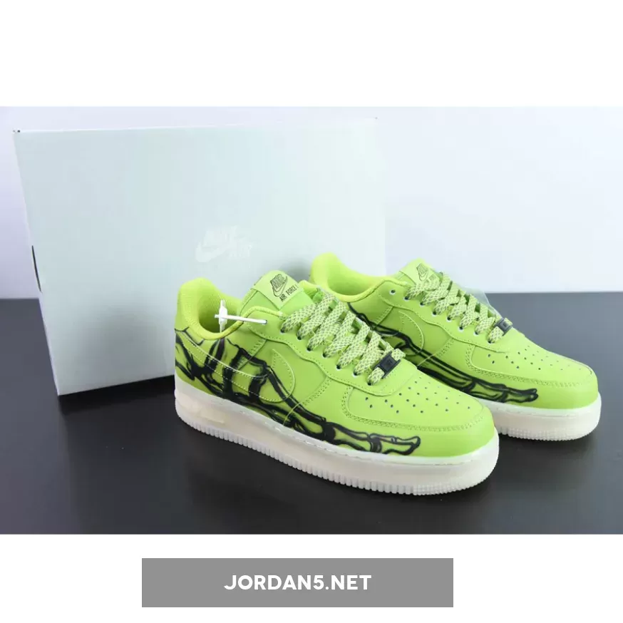 Discount Nike Air Force 1 Low 'Skeleton 2023' Green Goo