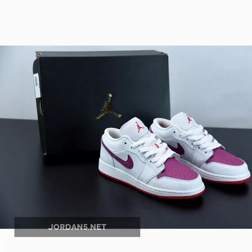 Air Jordan 1 Low GS 'White Berry' 554723-161 / berrys sporting goods