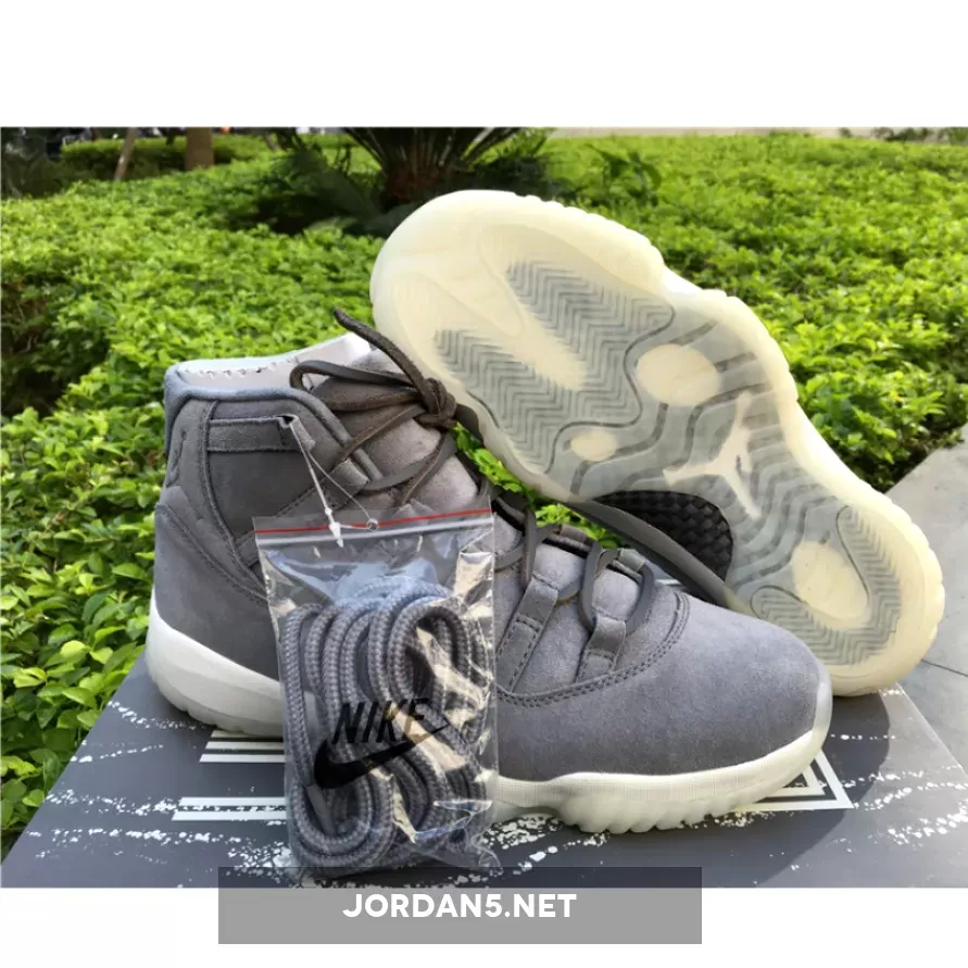 Air Jordan 11 Grey Suede Premium jordan 11 suede gray