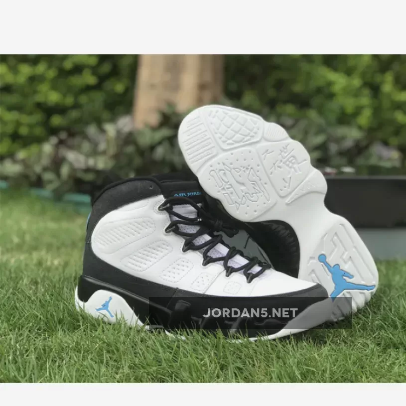 Air Jordan 9 White/Black-University Blue jordans 9