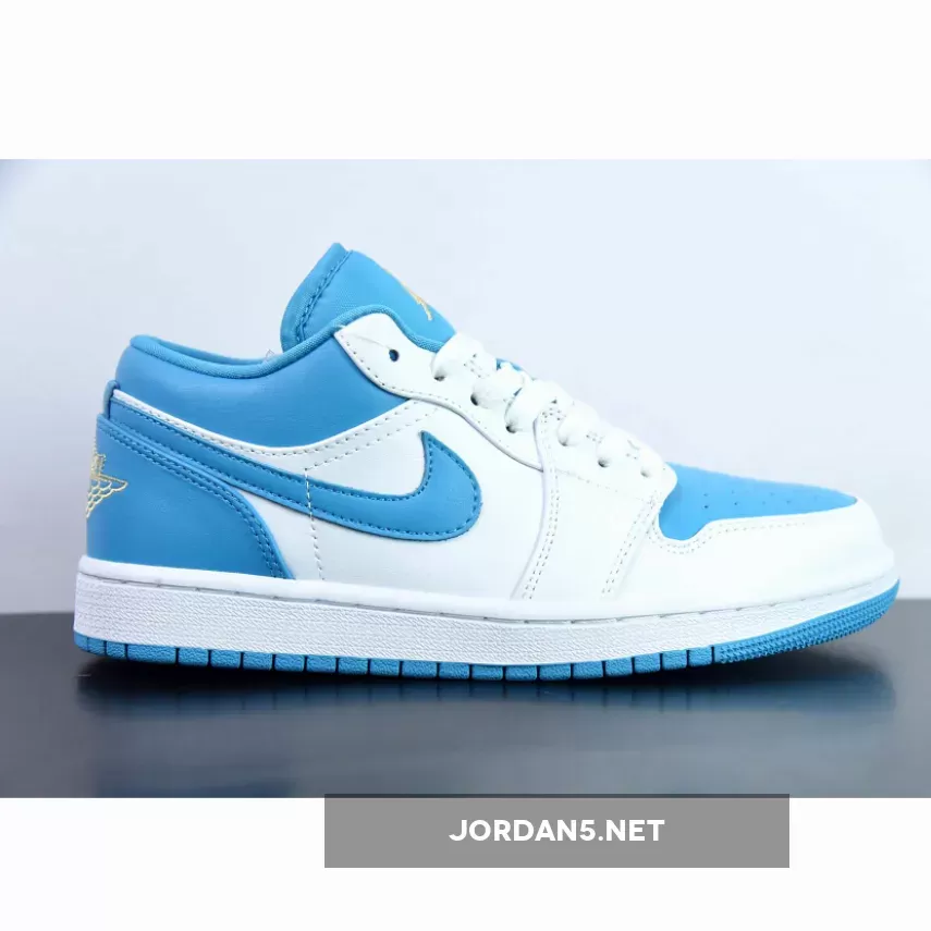 Air Jordan 1 Low Aquatone/Celestial Gold-White 553560-174 1681549059 Cheap