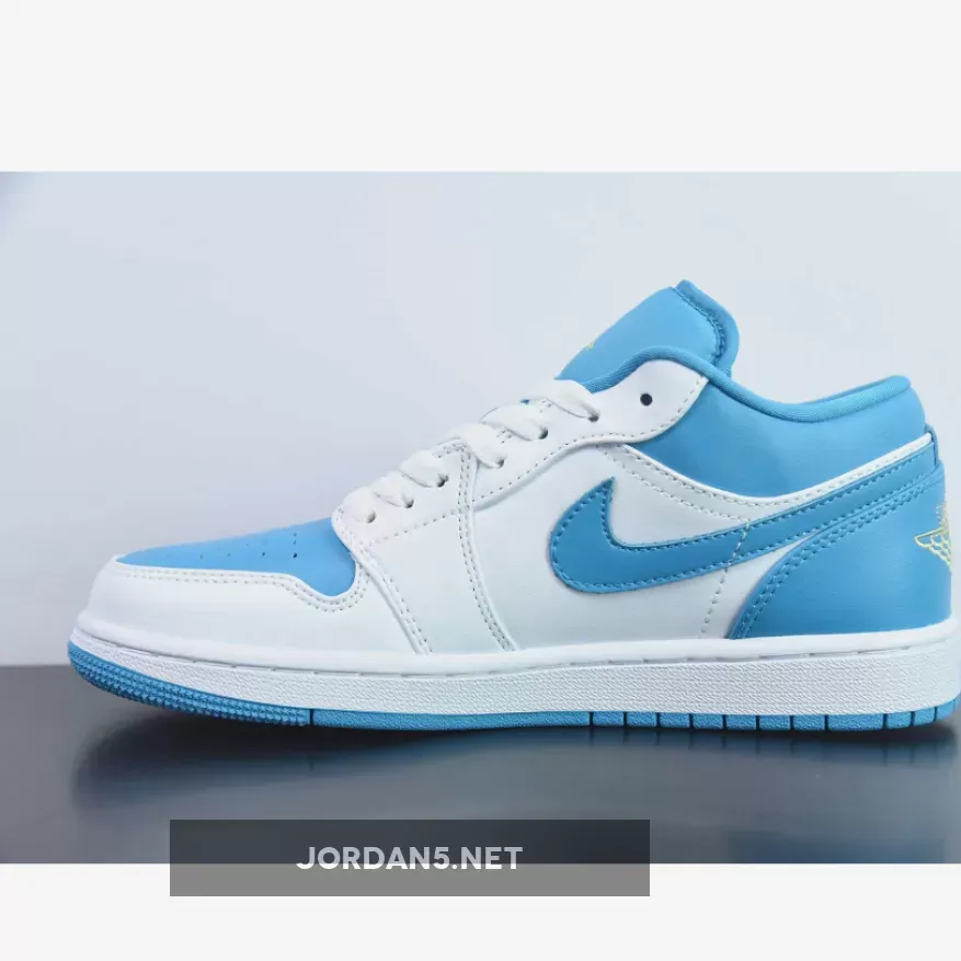 Air Jordan 1 Low Aquatone/Celestial Gold-White 553560-174 1681549059 Cheap