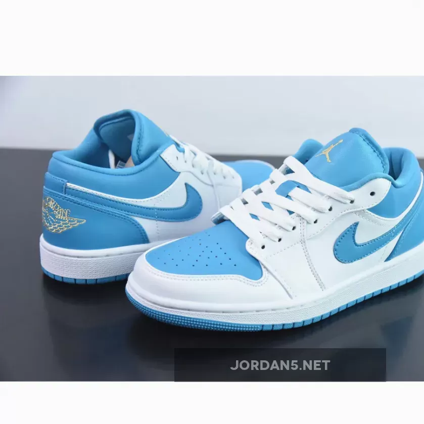Air Jordan 1 Low Aquatone/Celestial Gold-White 553560-174 1681549059 Cheap