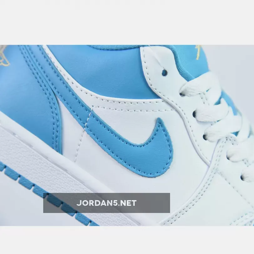 Air Jordan 1 Low Aquatone/Celestial Gold-White 553560-174 1681549059 Cheap