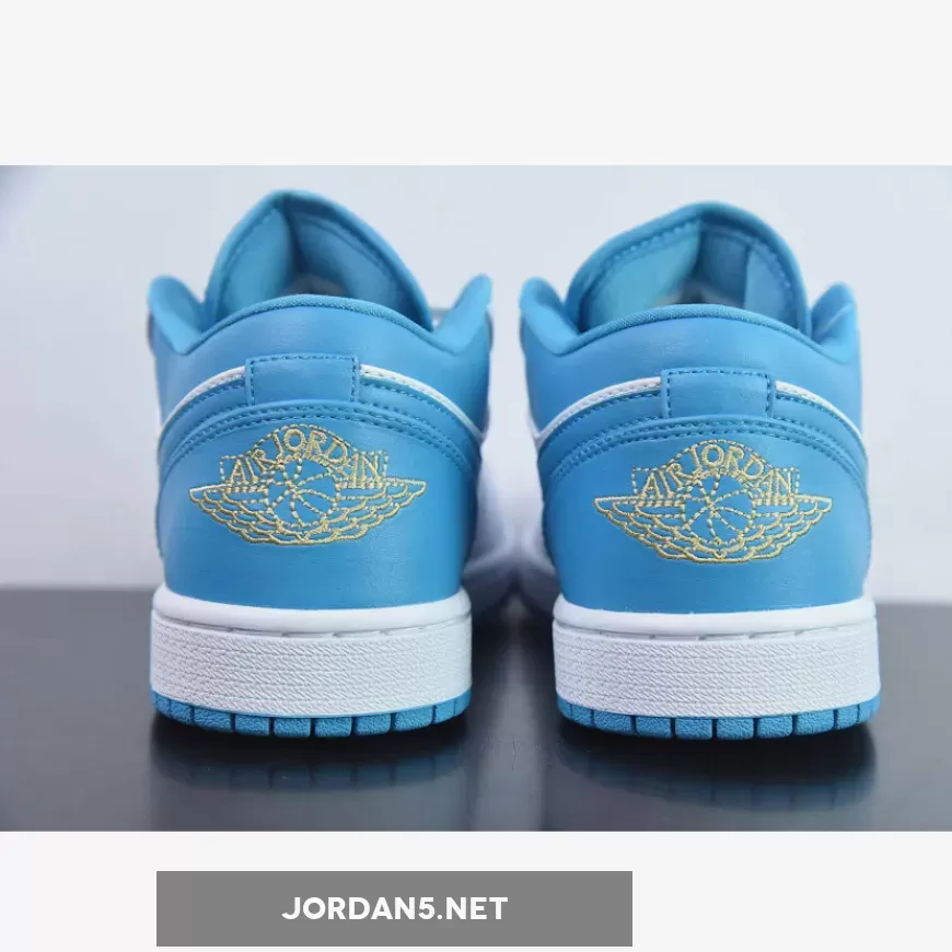 Air Jordan 1 Low Aquatone/Celestial Gold-White 553560-174 1681549059 Cheap